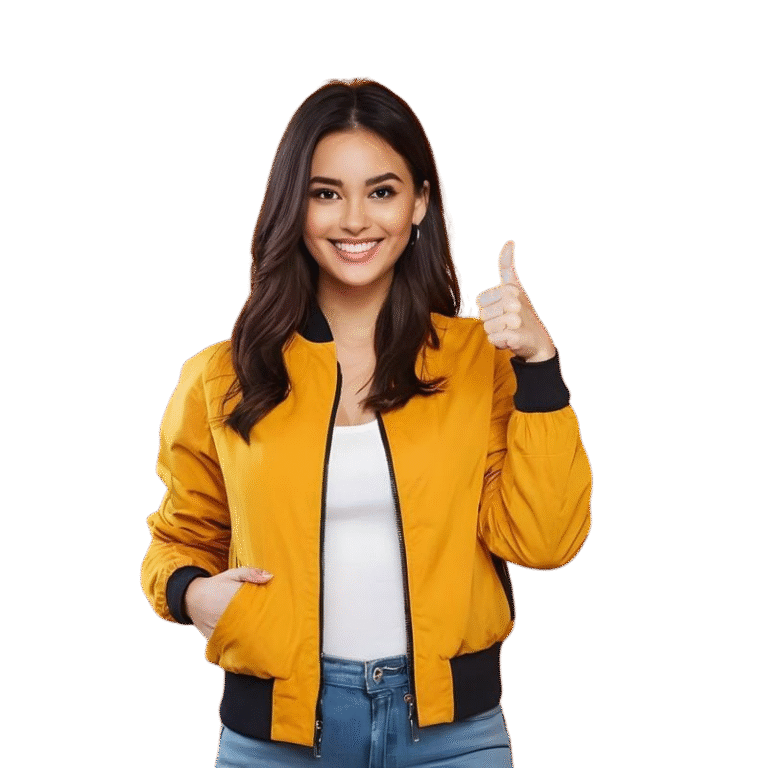 Joven con pulgar arriba, ícono de control interno