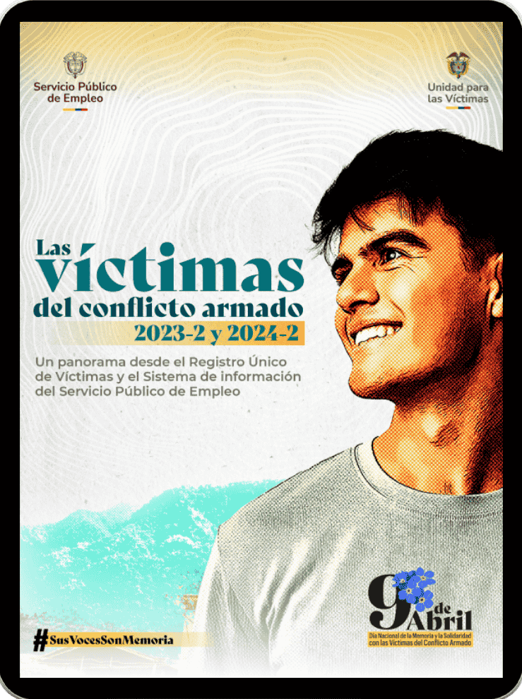 Portada de la publicación Víctimas del conflicto armado. Informe sobre reconocimiento de víctimas del conflicto en Colombia.